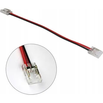 LED páska Spojka 14 cm pro COB LED pásky 8 mm, rychlospojka, oboustranná, rychlá montáž