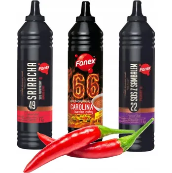 Omáčka FANEX Sada pálivých omáček Carolina Sriracha Samba