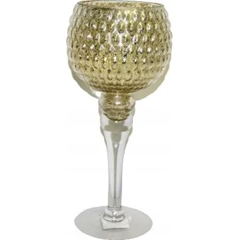 Svícen NÍZKÁ SKLENICE NA ŠAMPAŇSKÉ VÝŠKA 30 CM