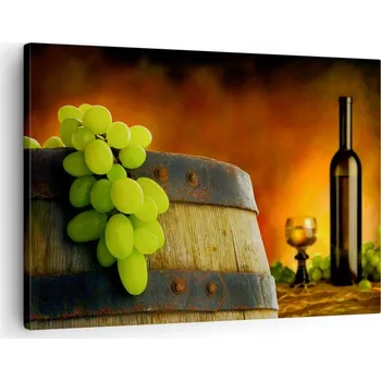 Obraz Obraz na plátně do obývacího pokoje ložnice 70x50 hroznové víno foto obrazy na zeď
