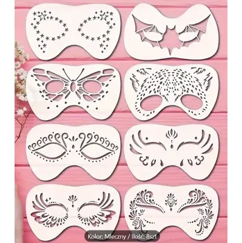 Vrták Šablony na malování obličeje Hurtel sada 8 ks