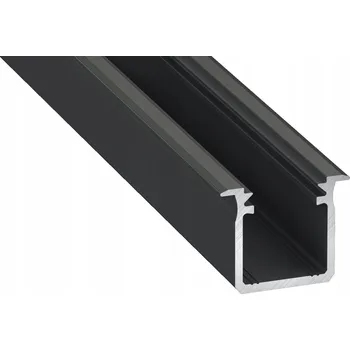 LED osvětlení Hliníkový profil pro LED pásek G 1M černý