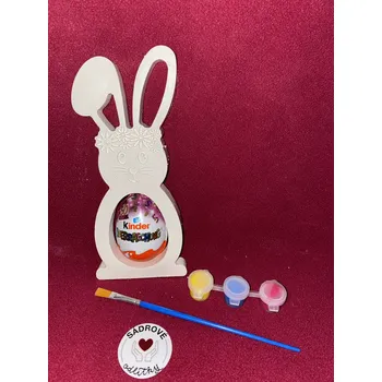 Velikonoční dekorace HandMade by JaJa DB sádrový odlitek - zajíček na vajíčko (s)