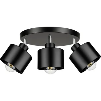 LAMPA STROPNÍ SVÍTIDLO LED LUSTR nastavitelný KUBÍK ČERNÝ