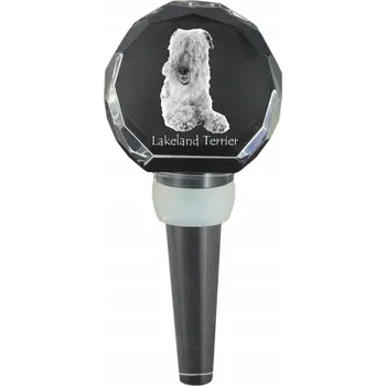 Lakeland Terrier zátka do láhve se fotografií, zátka na víno se psem