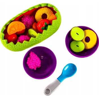 Dětská kuchyňka OVOCNÝ SALÁT UMĚLÉ JÍDLO OVOCE NÁDOBÍ