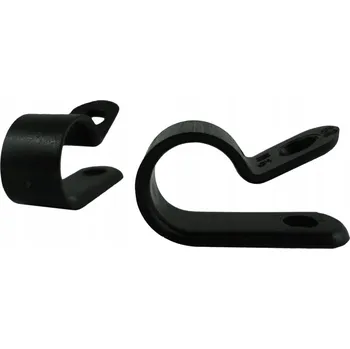 kabelová chránička 50 ks Kabelová páska černá 10,0 mm Držák Objímka plastový na kabely