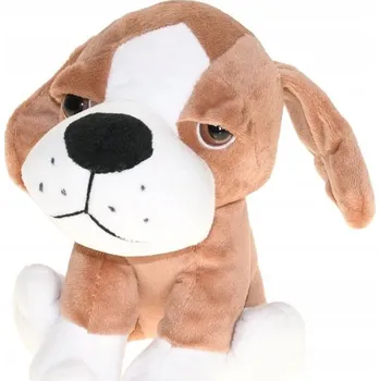 plyšák Mikro Trading Plyšový pes 15 cm velká hlava, 5 druhů, 0m +