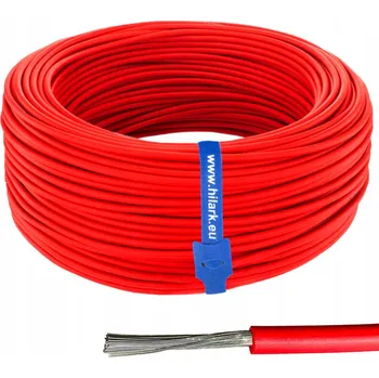 elektrický kabel SOLÁRNÍ KABEL, FOTOVOLTAICKÝ H1Z2Z2-K 1x6mm2 ČERVENÝ 10m