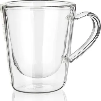 Stolování hrnek 120ml dvoustěnný DOBLO skleněný