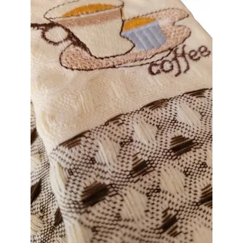 Utěrka Bavlněná příze, která nepouští vlákna, mřížkovaná utěrka