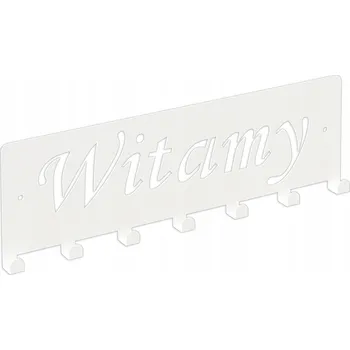 Věšák Šatní ramínko kovový Domer bílý