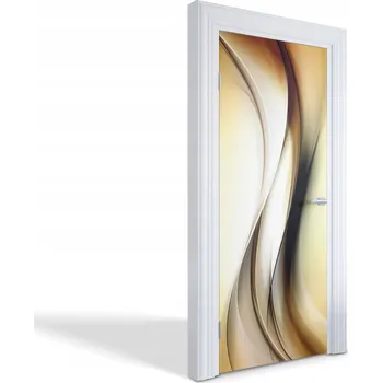 Fototapeta Dekorativní samolepka na dveře oživí vzhled - Abstraktní vlny 85x205 cm