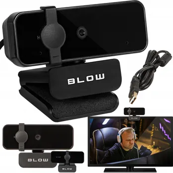 Zabezpečení domácnosti WEBOVÁ KAMERA FULL HD S MIKROFONEM BLOW CAM08 GOLD EYE