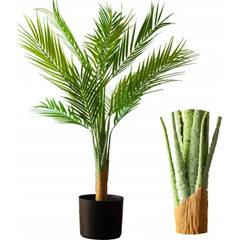 umělá květina Umělá palma vysoká květina rostlina dekorace do obýváku jako živá 80 cm zelená