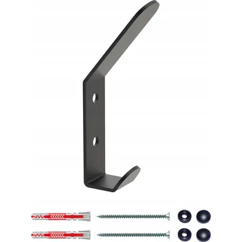 Věšák Šatní ramínko kovový Domer černý