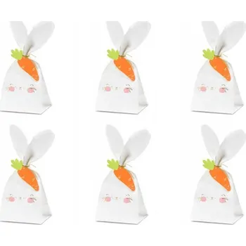 Sáček na potraviny Sáčky na sladkosti Party Deco 6 kusů králíci (zajíčci)