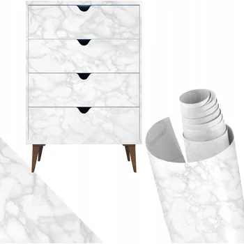Tapeta Nábytková Fólie Samolepicí Fólie Mramor na Nábytek Desku Dveře PVC 2m x 60cm