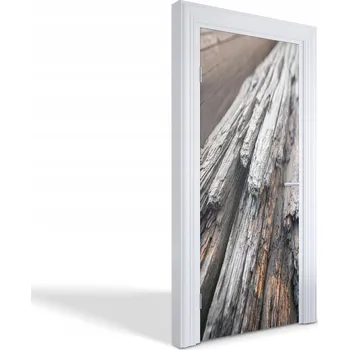 Fototapeta Samolepící nálepka na dveře skříně Zničené dřevo 85 x 205 cm