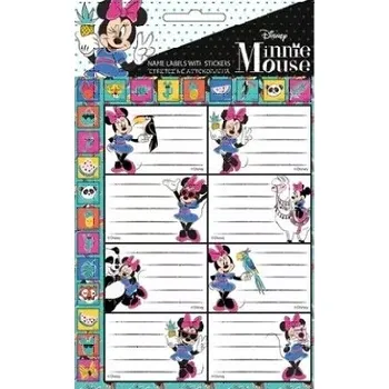 samolepka Samolepky na sešit Minnie Mouse GIM 16 ks