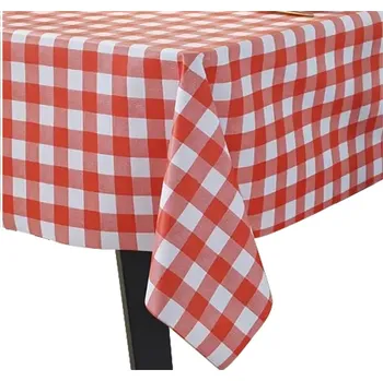 ubrus Ubrus s ČERVENÝM ITALSKÝM VZOREM 140x140cm ITALSKÝ KOSTKOVANÝ VZOR PARYŽSKÝ BÍLO-ČERVENÝ