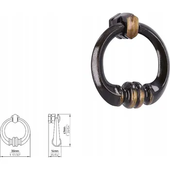 Nábytkové kování Nábytková úchytka SIRO 564-40ZN10 stará mosaz