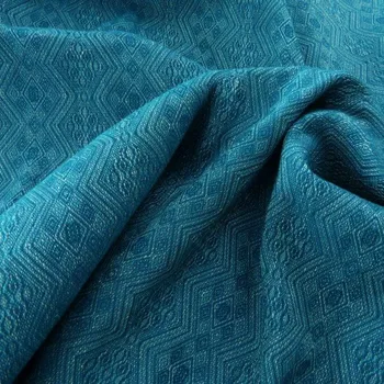 Šátek na nošení dítěte Didymos - Mystic Petrol 1975 Hanf Velikost: 5