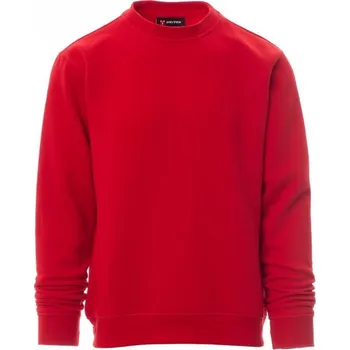 Pánská mikina Payperwear Mikina New Orleans s kulatým výstřihem a pevnými manžetami Barva: červená klasická, Velikost: M