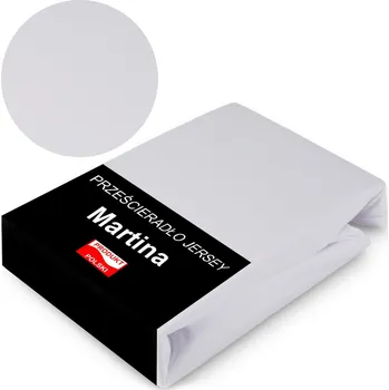 Prostěradlo Prostěradlo s Gumou Jersey 90x200 BÍLÉ Pro Vysokou Matrace 30cm Prodyšné