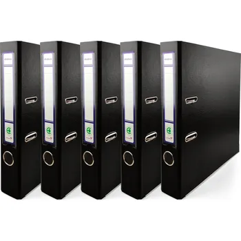 Pákový pořadač A4 EKOBOX 50mm ČERNÝ 5 ks