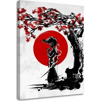 Obraz Obraz na plátně Samuraj vedle třešně, 40x60 cm