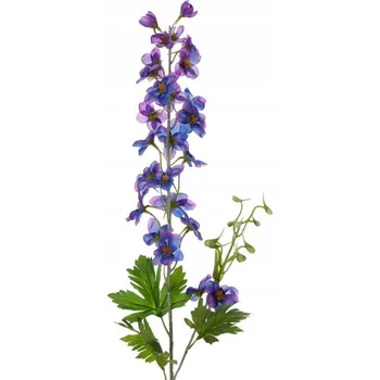 umělá květina Umělý květ okrasná Stračka modro-fialová 80 cm