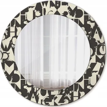 Zrcadlo Závěsné zrcadlo se skleněným rámem Decor Litery 50 cm