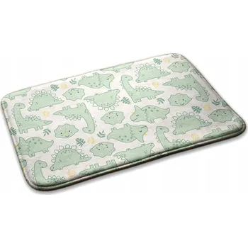 Koberec Velký dětský koberec Junior do pokoje, ložnice - Dinozauri a listy 90x60 cm