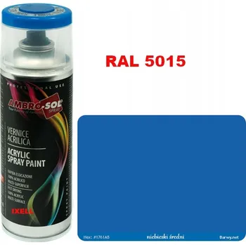 Barva ve spreji RAL 5015 modrá LESK SPRAY 400ml professional-line HQ AMBROSOL 1233