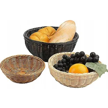 chlebník Košík na pečivo plast černý