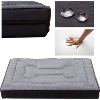 Pelíšek pro psa Welsti ortopedické pelíšek pro psa šedé 130 cm x 90 cm