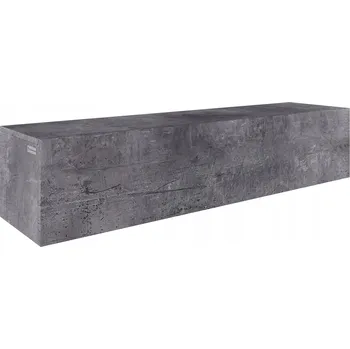 Televizní stolek TV stolek 140 cm závěsný/stojící šedý mat