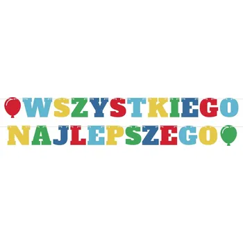 Girlanda Banner Všechno Nejlepší k Narozeninám 3m