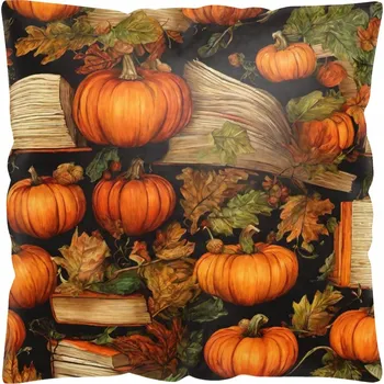 Polštář DEKORAČNÍ POVLEČENÍ NA POLŠTÁŘ 40x40 ANTYALERGICKÉ PODZIMNÍ BARVY