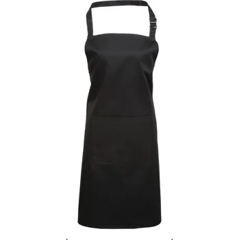 Pracovní zástěra Cotton Classics Zástěra COLOURS lacl s kapsou, různé barvy UNI černá