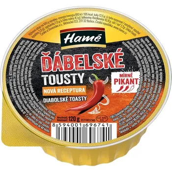 paštika a pomazánka Hamé Ďábelské tousty mírně pikant 120 g