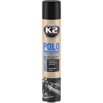 Čistič plastových dílů K2 POLO PROTECTANT MAT pěna na plasty do interiéru