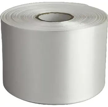 Stuha Textilní stuha 89mm x 100m, bílá, satén