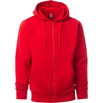 Pánská mikina Payperwear Pánská mikina Pontiac se zipem a kapucí Barva: červená klasická, Velikost: 3XL