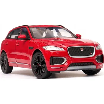 autíčko WELLY JAGUAR F-PACE ČERVENÝ 1:25 NOVÝ KOVOVÝ MODEL 24070