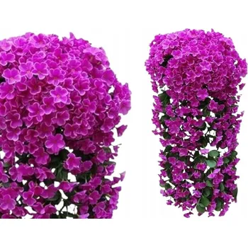 umělá květina Umělá Surfinie Pelargonie Květiny na Balkon 1 Ks fuchsiová