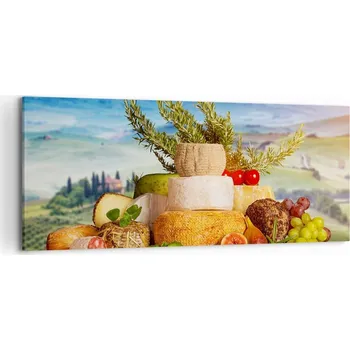 Obraz Obraz na plátně do obýváku ložnice 120x50 Toskánsko foto obrazy na zeď