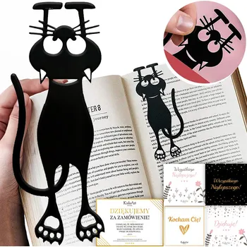 Doplněk ke knize ZÁLOŽKA DO KNIHY KOČKA ČERNÁ JAKO DÁREK KailaArt