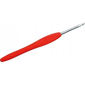 Nástroj na niť a příze Háček Clover Amour s ergonomickou rukojetí, oranžový, 3 mm